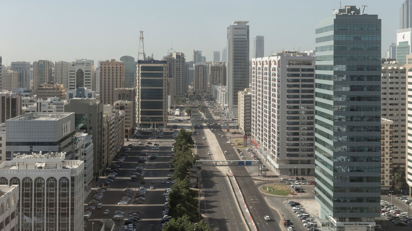 View of a city.