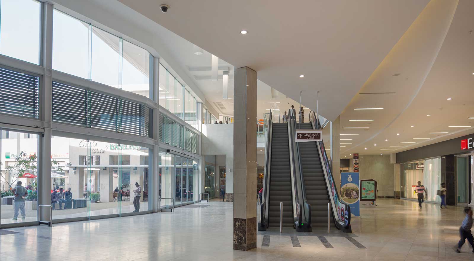 interior of a mall