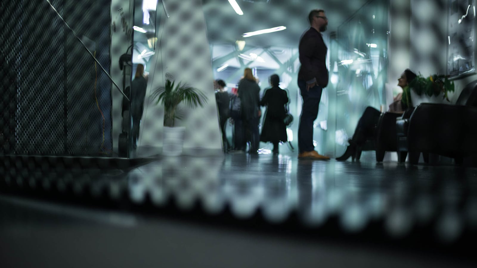 People standing in an office