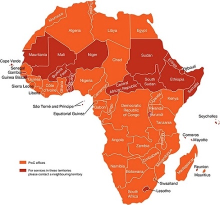 Our African Footprint Pwc Africa