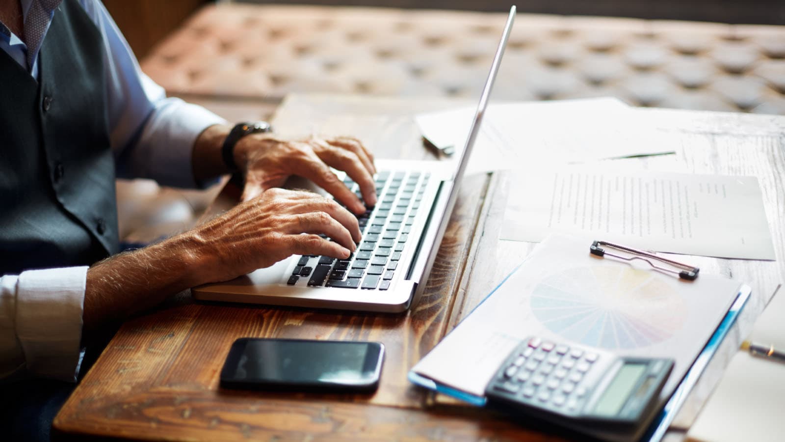 a person using a laptop