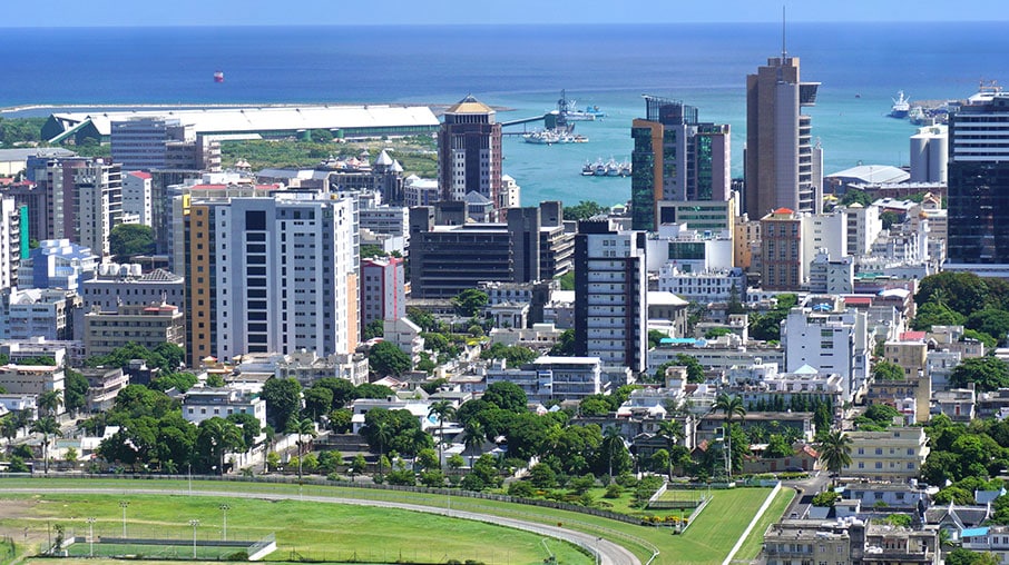 Image of city in Mauritius.