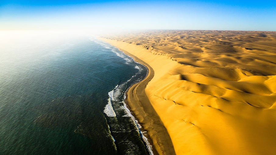 Image of Namibian coast line.