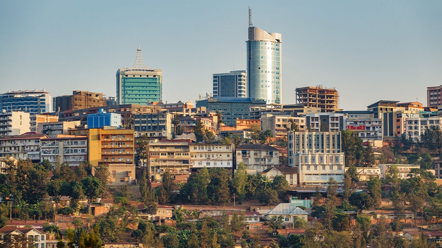 Image of city in Rwanda.