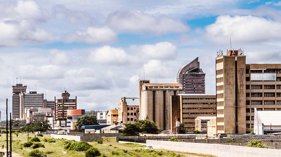 Image of city in Zambia.